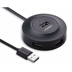 UGREEN 4-portni USB-A HUB 4xUSB-A 2.0, 1m, crni