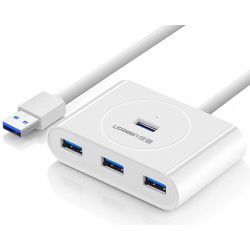 UGREEN 4-portni USB-A HUB 4xUSB-A 3.0, 1m, bijeli