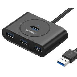 UGREEN 4-portni USB-A HUB 4xUSB-A 3.0, 1m, crni