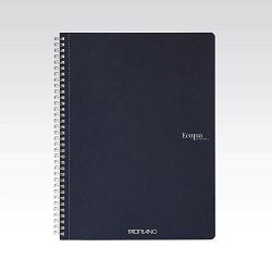Bilježnica Fabriano Ecoqua original A4 90g 70L spiralna crte dark blue 19290204