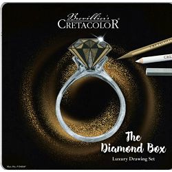 Umjetnički set za crtanje Cretacolor The diamond box 15 kom u metalnoj kutiji 400 47