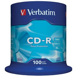CD-R Verbatim #43411 700MB 52x, Spindle 100/1