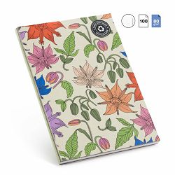 Notes Miquelrius A5 vintage lily točke 100L 80g MR8181