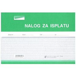 NI-NCR NALOG ZA ISPLATU; Blok 2 x 50 listova, 21 x 14,8 cm