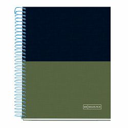 Kolegij blok Miquelrius A5 70g 140L spiralni crte Extra rigid cardboard lifestyle rider green MR4249