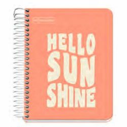 Kolegij blok Miquelrius A6 90g 100L spiralni crte Messages rigid cardboard peach MR4278
