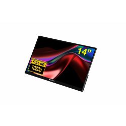 Prijenosni monitor osjetljiv na dodir PMT-14 Verbatim #49591 Full HD 1080p, 2x USB-C/1x HDMI/1x USB-A