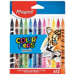 Flomasteri školski Maped Color'Peps Animals 12/1
