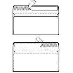 Kuverte 110x230 mm ABT strip, bijela