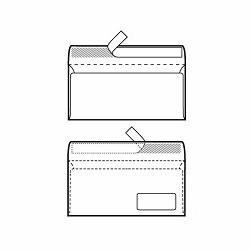 Kuverte 110x230 mm ABT PD strip, bijela