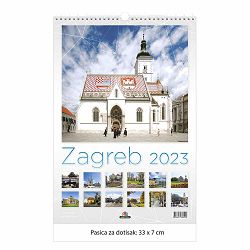 Kalendar zidni Zagreb 2023.