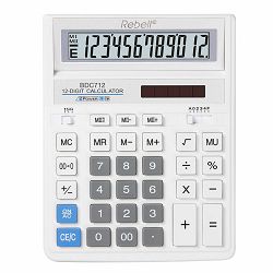 Kalkulator komercijalni Rebell BDC712 white
