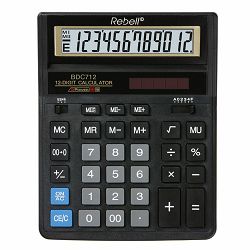 Kalkulator komercijalni Rebell BDC712 black