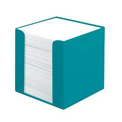 Stolna kocka s papirom 9x9x9 cm, 700 listova, PVC, Color Blocking, Herlitz, tirkizna