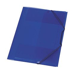 Fascikl s klapnama i gumicom PP A4, Herlitz, plavi