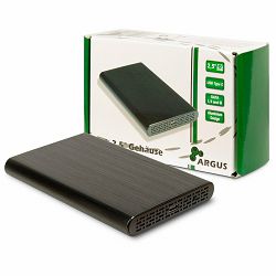 Inter-Tech HDD/SSD 2.5” case, USB 3.1 Gen2, Type-C, up to 10Gbit/s transfer, aluminium casing, Retail