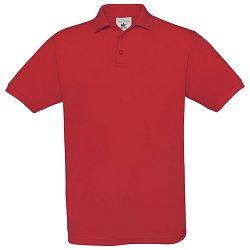 Majica kratki rukavi B&C Safran Polo 180g crvena M
