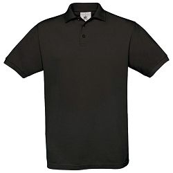 Majica kratki rukavi B&C Safran Polo 180g crna 2XL