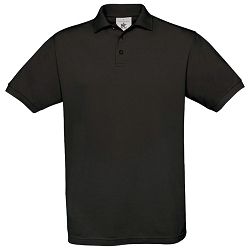 Majica kratki rukavi B&C Safran Polo 180g crna 3XL