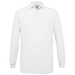 Majica dugi rukavi B&C Safran Polo LSL 180g bijela 2XL!!