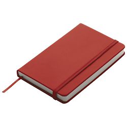 Notes  9x14 cm čisti 80L s gumicom Lübeck crveni