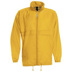 Vjetrovka s kapuljačom zip unisex B&C Sirocco zlatna žuta  XL