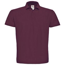 Majica kratki rukavi polo B&C ID.001 180g bordo M 