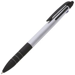 Olovka kemijska trobojna grip+touch pen Bogota srebrna