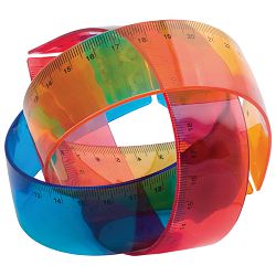 Ravnalo pvc 30 cm fleksibilno narančasto!!