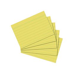 Kartica A7, diktando, set 100/1, 170 gramski papir, žute, Herlitz