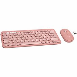 LOGITECH Pebble 2 Bluetooth Keyboard Combo - TONAL ROSE - US INTL