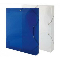 Mapa A4 PP 4 cm s klapom i gumicom plava Herlitz
