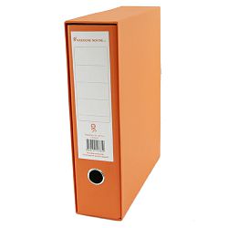 Registrator s kutijom A4, 8 cm, Nano, narančasti