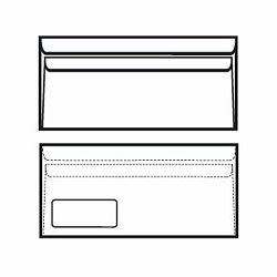 Kuverte 110x230 mm ABT PL latex, bijela