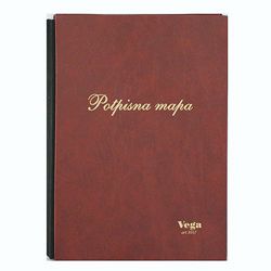 Mapa potpisna A4 s 18 pregrada, Vega 3011, boja sortirano