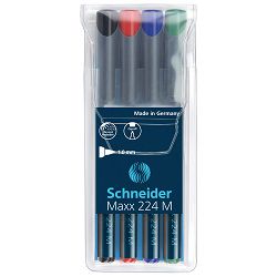 Flomaster Schneider, permanent marker, OHP Maxx 224 M, 1 mm, sortirano
