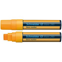 Flomaster Schneider, Deco Marker Maxx 260, tekuća kreda,  2-15 mm, narančasti