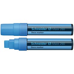 Flomaster Schneider, Deco Marker Maxx 260, tekuća kreda,  2-15 mm, plavi