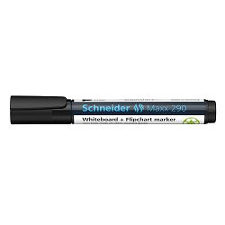 Flomaster Schneider, marker za bijelu ploču, Maxx 290, 1-3 mm, crni