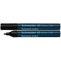 Flomaster Schneider, permanent marker, Maxx 230, 1-3 mm, crni