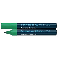 Flomaster Schneider, permanent marker, Maxx 230, 1-3 mm, zeleni