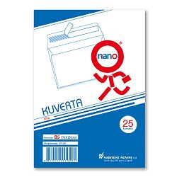 Kuverte 176x250 mm B5-BB strip, bijela, 25/1