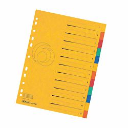 Pregrada kartonska A4, 12/1, Herlitz, sort boja
