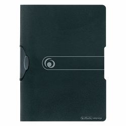 Fascikl s klip mehanizmom, A4 PP crni, Herlitz