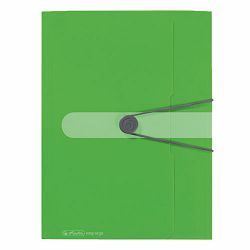 Fascikl s klapnama i gumicom PP A4, Easy orga to go, Herlitz, zeleni