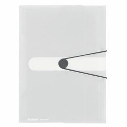 Fascikl s klapnama i gumicom PP A4, Easy orga to go, Herlitz, prozirni