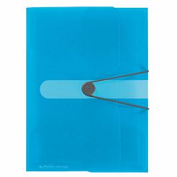 Fascikl s klapnama i gumicom PP A4, Easy orga to go, Herlitz, svijetloplavi
