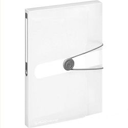 Mapa A5 s gumicom, polipropilen, hrbat 2,5 cm, prozirna, Herlitz