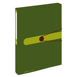 Mapa A4 s gumicom, reciklirani PP, hrbat 40 mm, Easy orga to go, Herlitz, zelena
