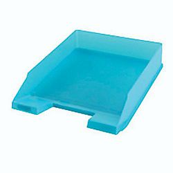 Ladica za spise Classic transparent Herlitz, PVC prozirna tirkiz